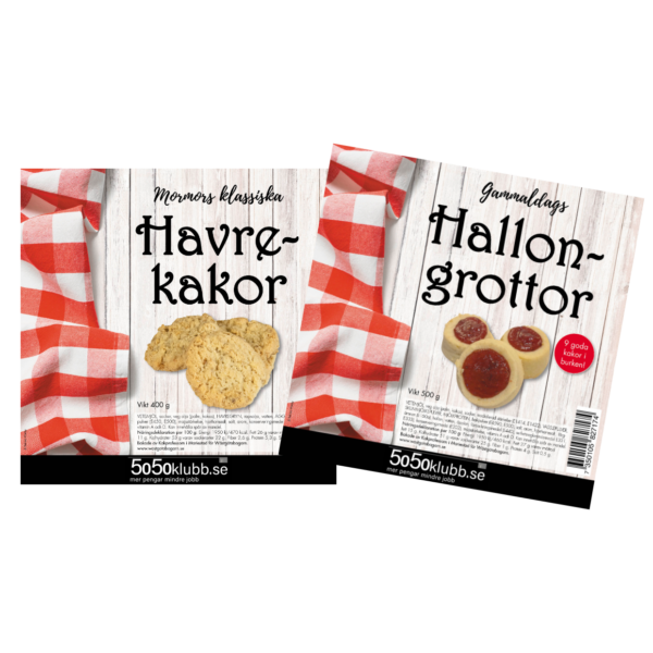 Hallongrottor/Havrekakor 2-pack