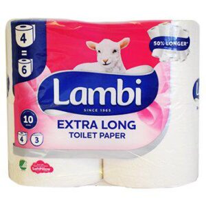 Toalett Lambi Extra 12-p Vit