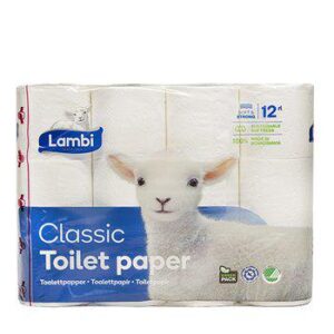 Toalett Lambi 12-pack 3-skikt